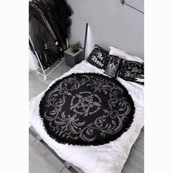 Killstar Other - Killstar Morticia Round Blanket pentacle witch nwt